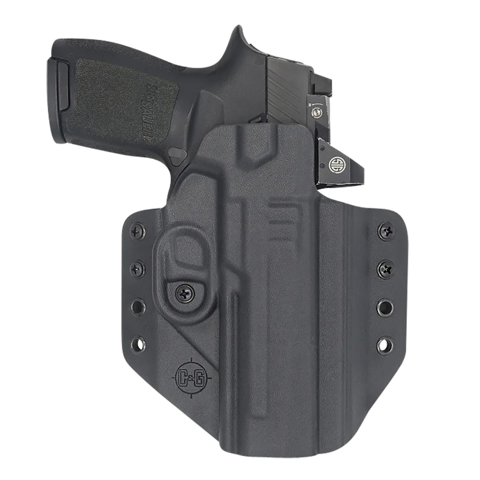 C&G Holsters Covert OWB Black Kydex Sig Sauer P320 Right-Hand Holster