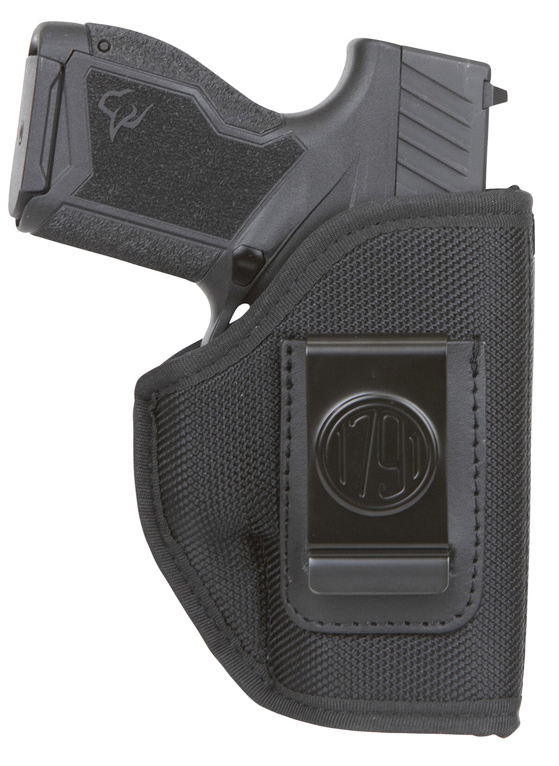 1791 Gunleather Premium Nylon Size 01 IWB Right Hand Holster Black Ballistic Nylon Clip Optic Ready Cut