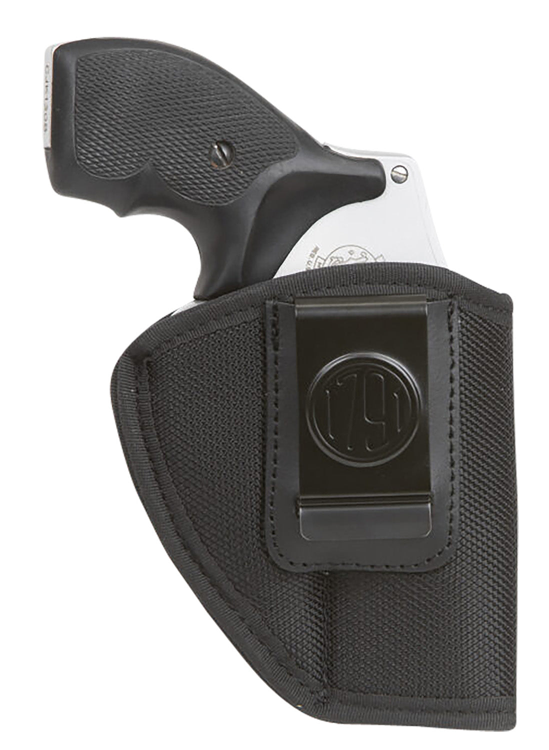 1791 Gunleather Premium Nylon Size 02 IWB Right Hand Holster Black Nylon Clip Fits J-Frame Revolvers