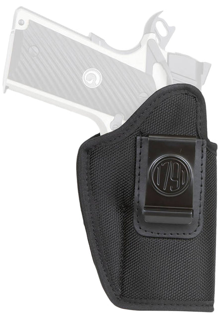 1791 Gunleather Premium Nylon Size 04 IWB Left Hand Holster Black Nylon Clip Fits S&W M&P Shield EZ