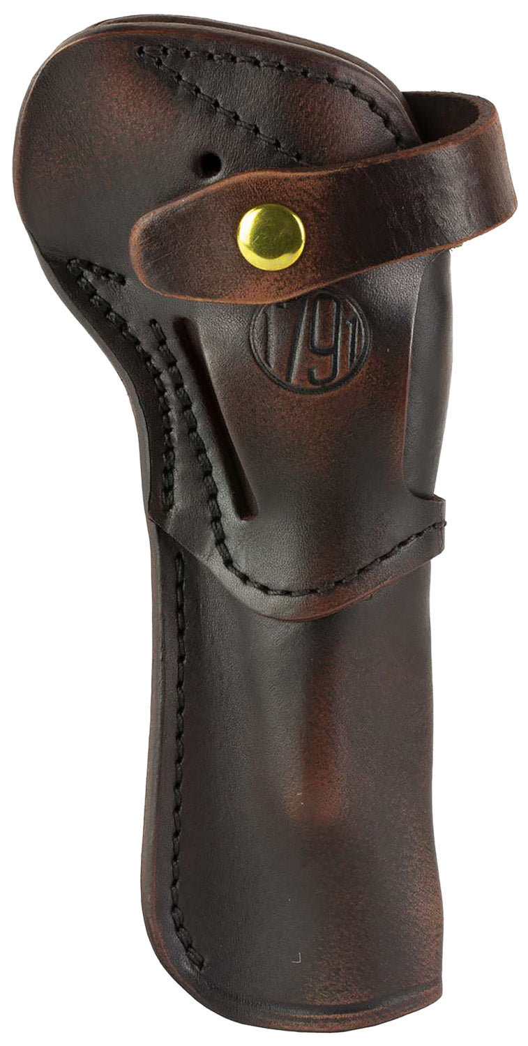 1791 Gunleather Single Action Revolver 6.5" Open Carry Holster Vintage Leather Belt - Ambidextrous