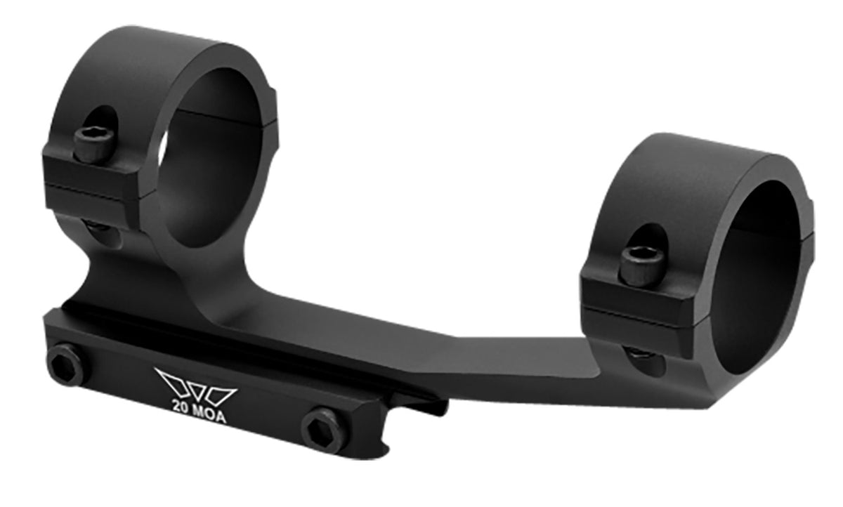 Warne V4012M MSR 30mm 20 MOA Picatinny Scope Mount Ring Combo Black Aluminum