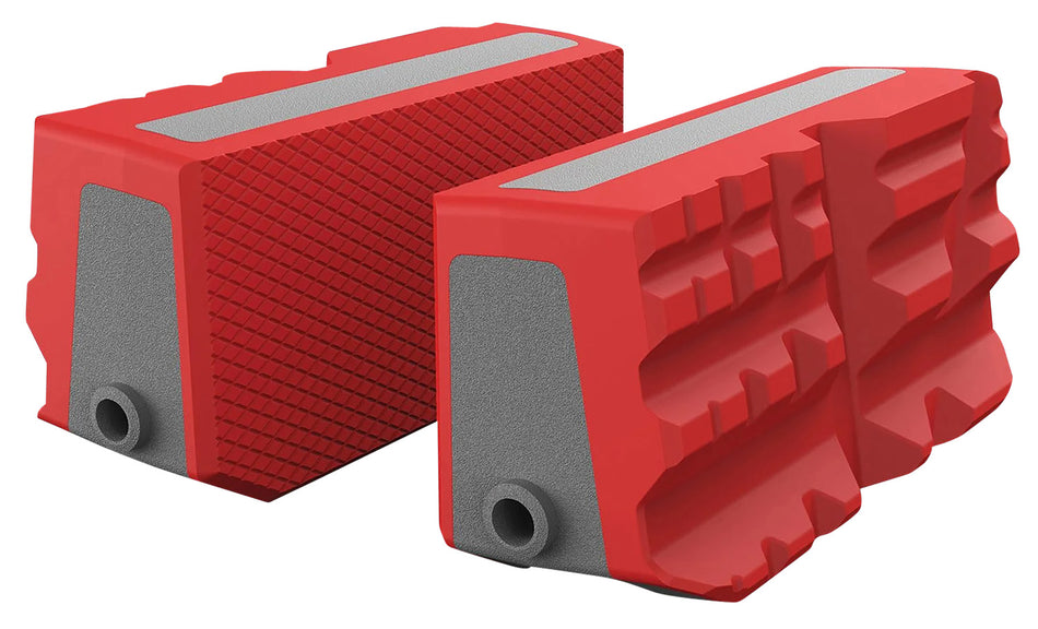 Real Avid AVSFJMF Master Gun Vise Multi-Fit Smart-Jaws Reversible Sleeves Gray/Red Overmold