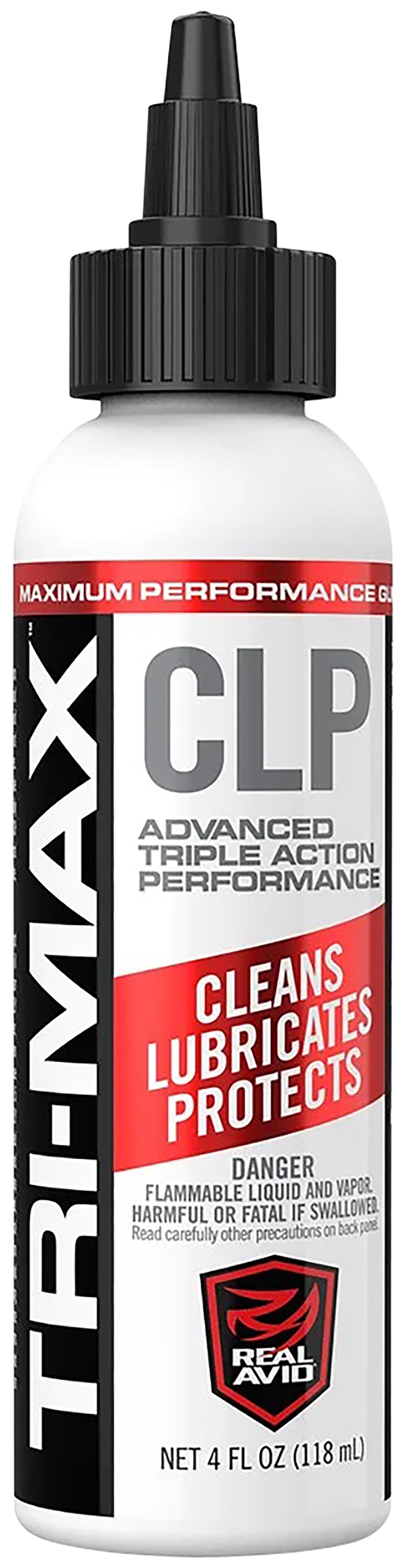 Real Avid 4 oz Tri-Max CLP Squeeze Bottle Military-Grade Gun Cleaner Lubricant Protectant
