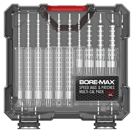 Real Avid Bore-Max Jag & Patch Cleaning Set Nickel-Plated Multi-Caliber 3 Patch Sizes