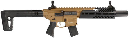 Sig Sauer MCX Rattler Canebrake .177 CO2 Air Rifle 30rd FDE Flat Trigger Flip-Up Sights