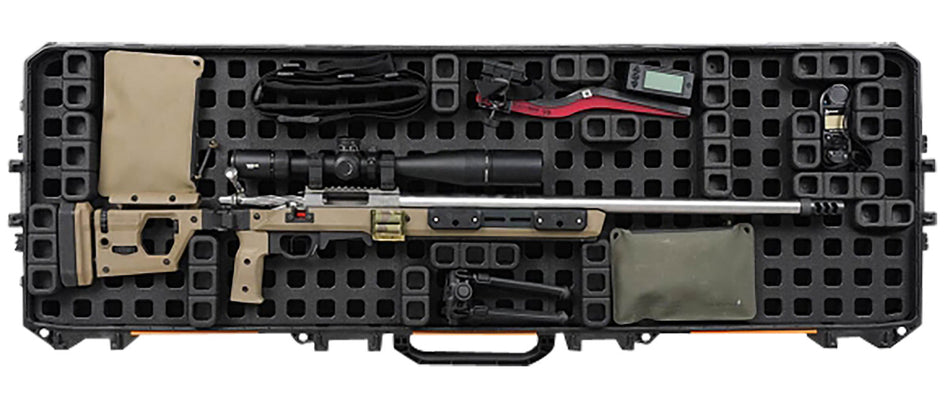 Magpul MAG1302-BLK DAKA Grid Organizer Black Customizable Polypropylene Insert Pelican 800 Double Rifle Case