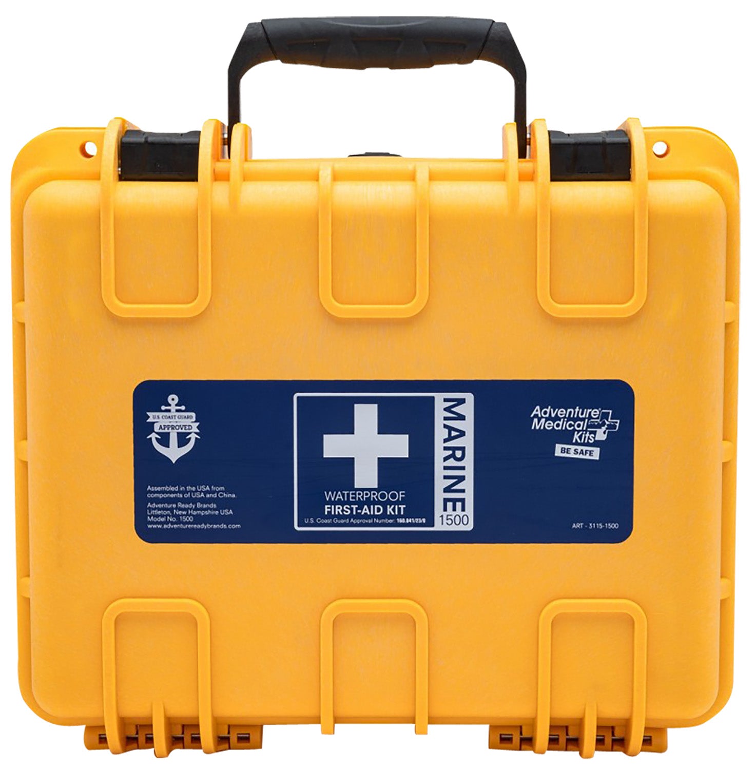 AMK Marine 600 Yellow Waterproof First Aid Kit for Sailboats and Fishing Vessels