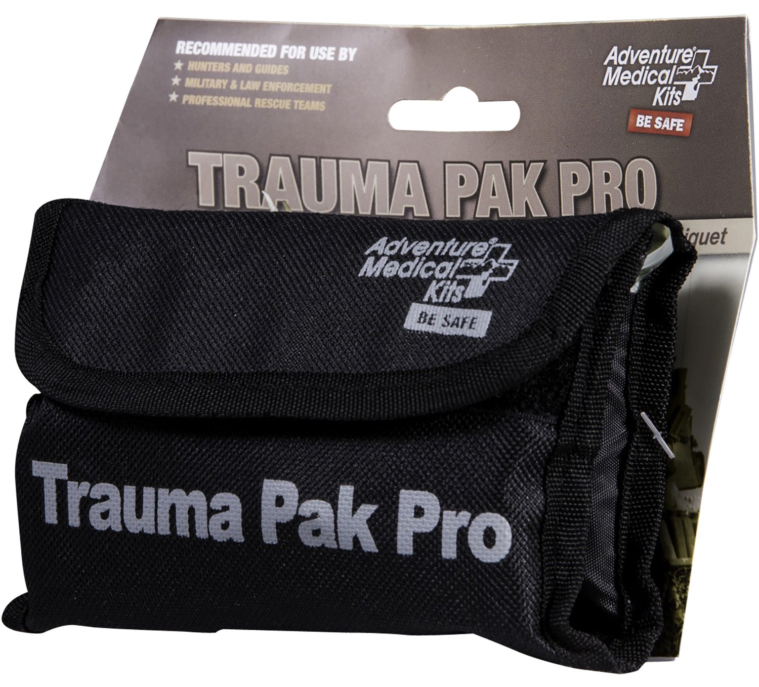AMK Trauma Pak Pro Stop Bleeding Kit with QuikClot Advanced Clotting Gauze - Black