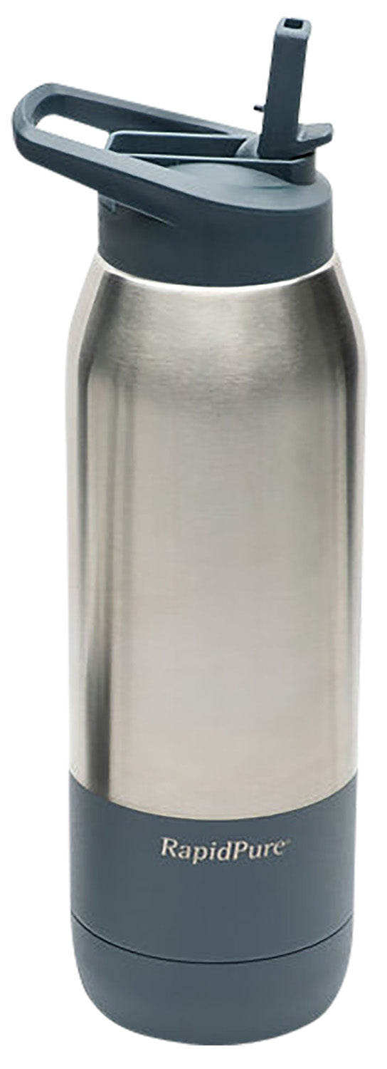 RapidPure Purifier+ 11.1" Insulated Steel Bottle with UltraCeram Water Purification