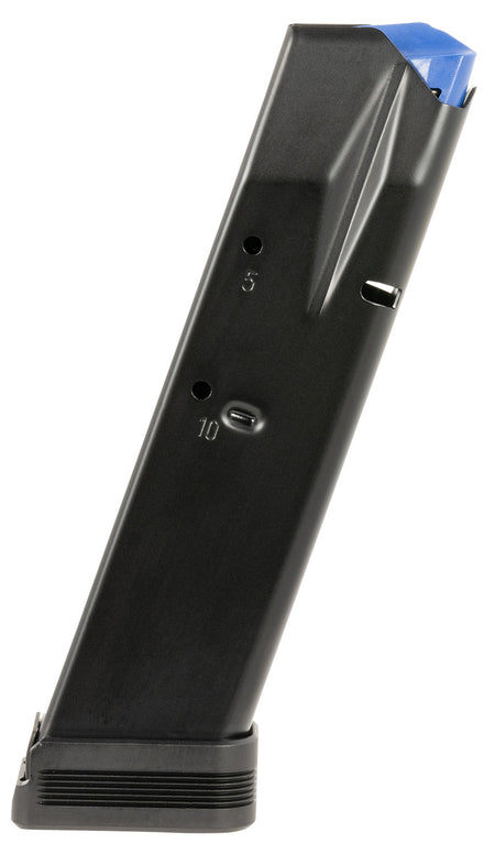 Mec-Gar MGCZ7510M 9mm Luger 10-Round Extended Competition Magazine Fits CZ 75B 85B SP-01 Shadow Blued Carbon Steel