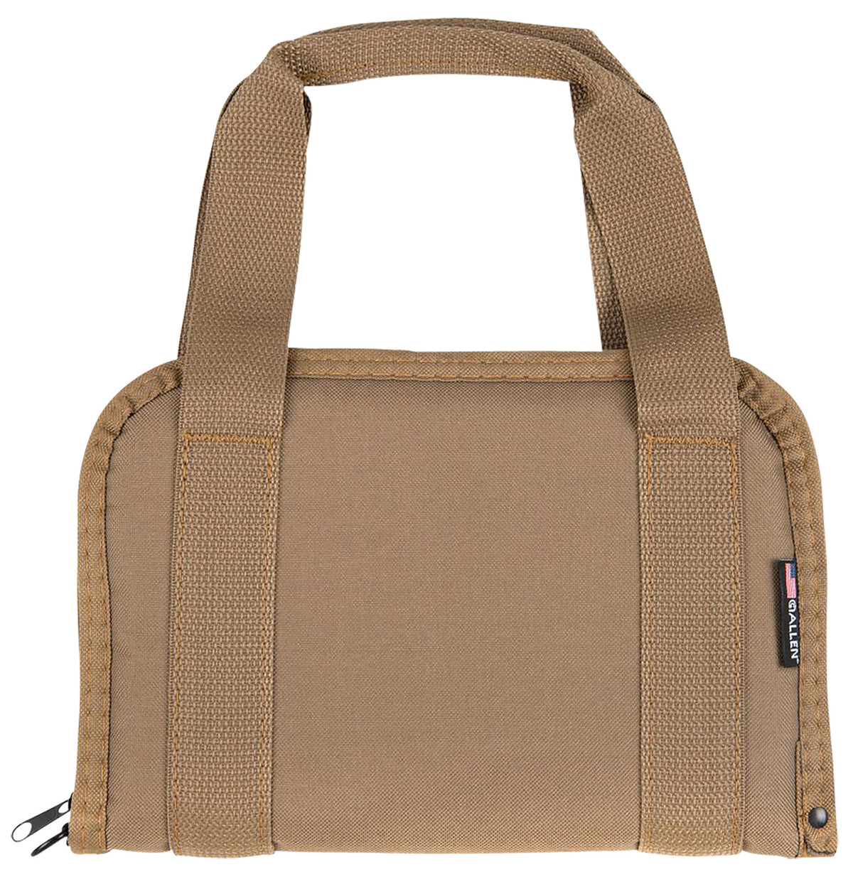 Allen 3642 Padded Pistol Tote 11.5" Flat Dark Earth Endura Lockable Case