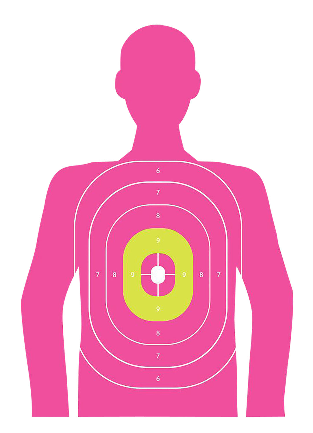 EZ-Aim 15646 Pink Fun Series Silhouette Shooting Targets, 12x18 Inch, 8 Pack