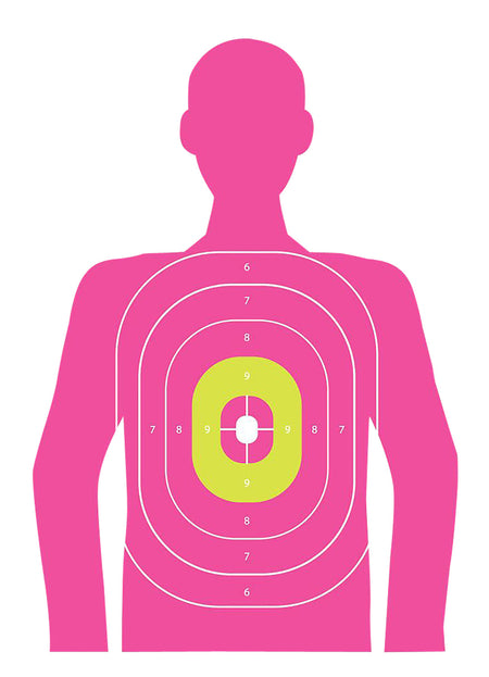 EZ-Aim 15646 Pink Fun Series Silhouette Shooting Targets, 12x18 Inch, 8 Pack