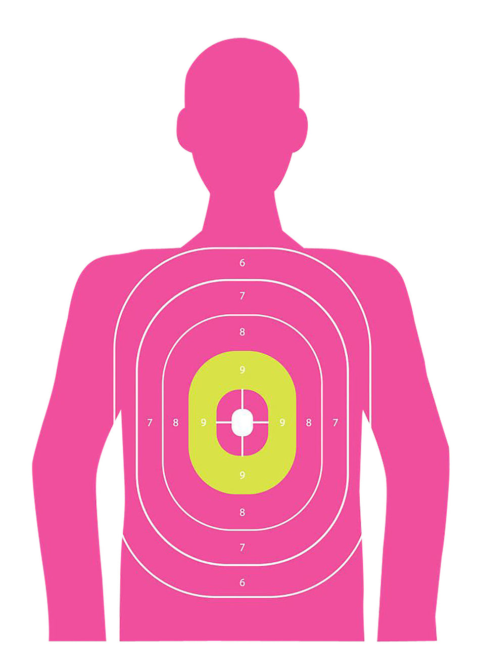 EZ-Aim 15646 Pink Fun Series Silhouette Shooting Targets, 12x18 Inch, 8 Pack