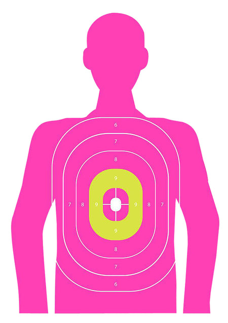EZ-Aim Fun Silhouette Paper Targets, In the Pink, Multi-Use, 3 Pack