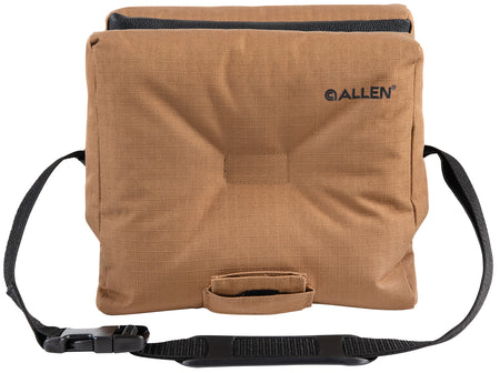 Allen Bench Shooting Bag Empty 18420 Black Tan 600D Polyester with Velcro Seal and Funnel Included