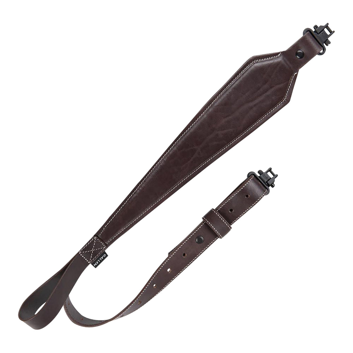 Heritage 8511 Dark Mahogany Plain Leather Adjustable Rifle Sling 28"-35"