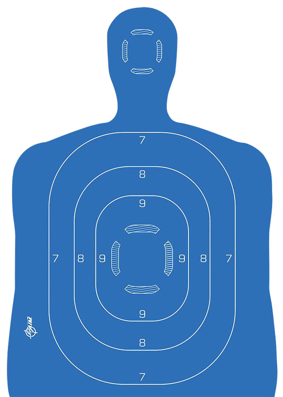 EZ-Aim 15579 Splash Reactive Paper Silhouette Shooting Target Kit, Adhesive, 23x35"