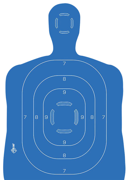 EZ-Aim 15579 Splash Reactive Paper Silhouette Shooting Target Kit, Adhesive, 23x35"