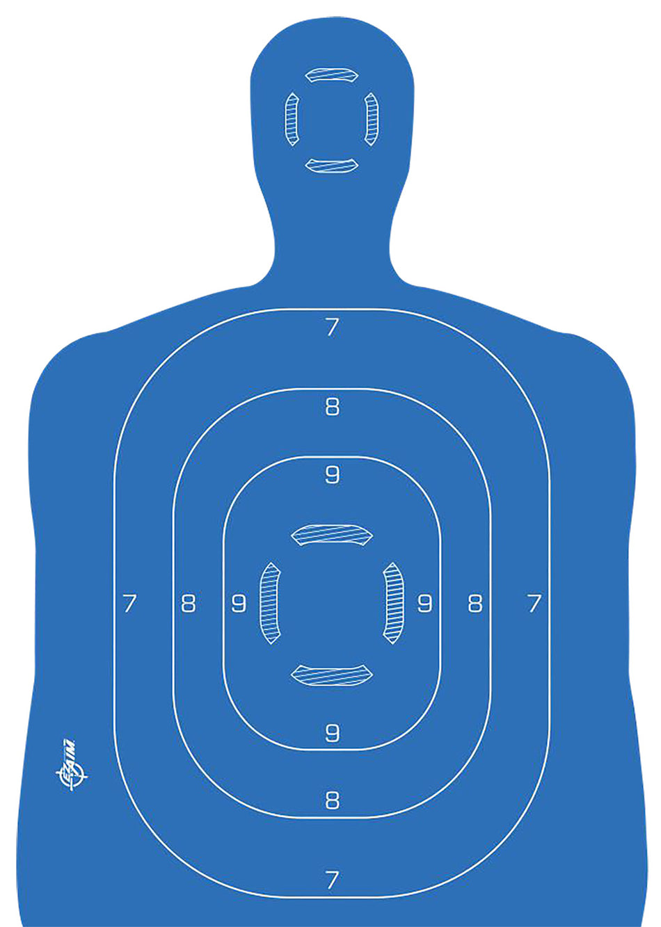 EZ-Aim 15579 Splash Reactive Paper Silhouette Shooting Target Kit, Adhesive, 23x35"