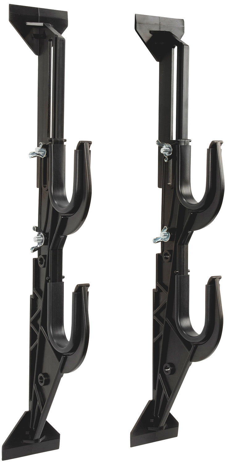 Allen 2-Rifle or Compound Bow Rack, Black Polymer, Adjustable Fit, Vehicle or Wall Mountable