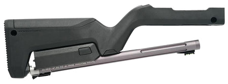 Tactical Solutions TDCGMGBBLK 22 LR Takedown Barrel & Stock Combo 16.50" Gunmetal Gray Fluted Threaded Fiber Optic Sight Magpul Backpacker Stock Ruger 10/22 TD