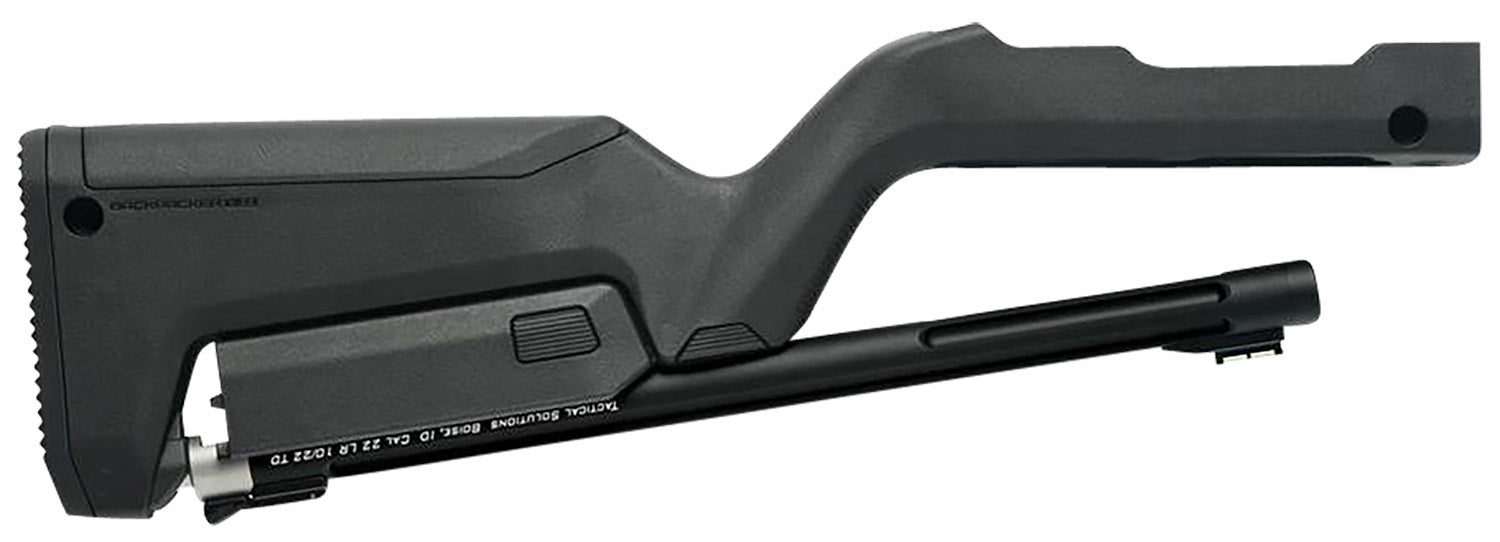 Tactical Solutions TDCMBBBLK 22 LR Takedown Barrel & Stock Combo 16.50" Matte Black Fluted Threaded Fiber Optic Magpul Backpacker Stock Ruger 10/22 TD