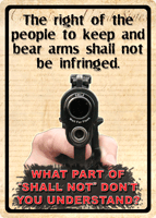 Rivers Edge 12x17 Weatherproof Right to Keep and Bear Arms Sign