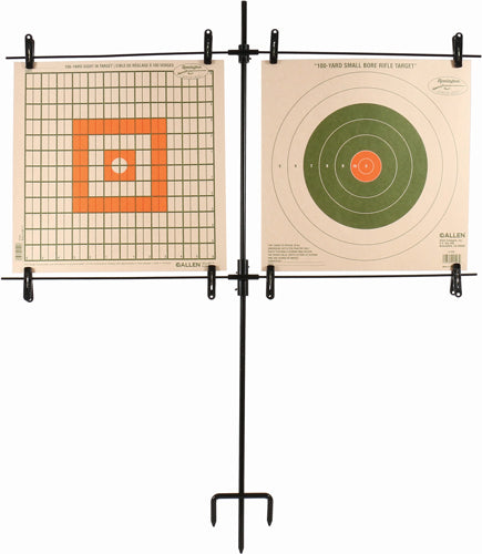 Allen Paper Target Stand 8-Clip Steel Frame Holds 14" Targets