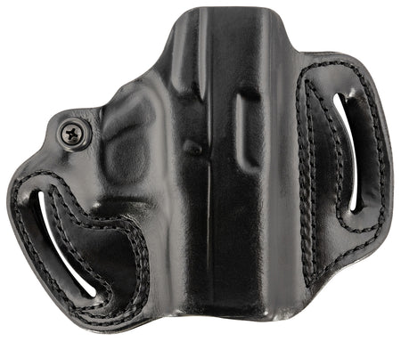 DeSantis Gunhide Mini Slide Black Leather OWB Belt Slide Exposed Muzzle Holster Glock 43/43X/48 RH