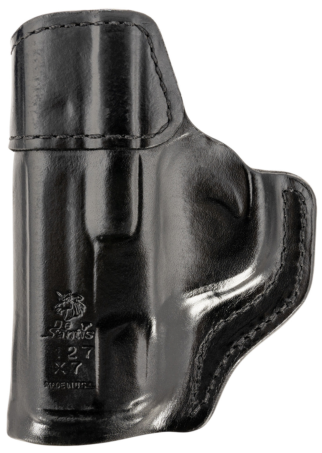 DeSantis Inside Heat IWB Black Saddle Leather Holster S&W M&P Shield 9/40 & M2.0 Right Hand