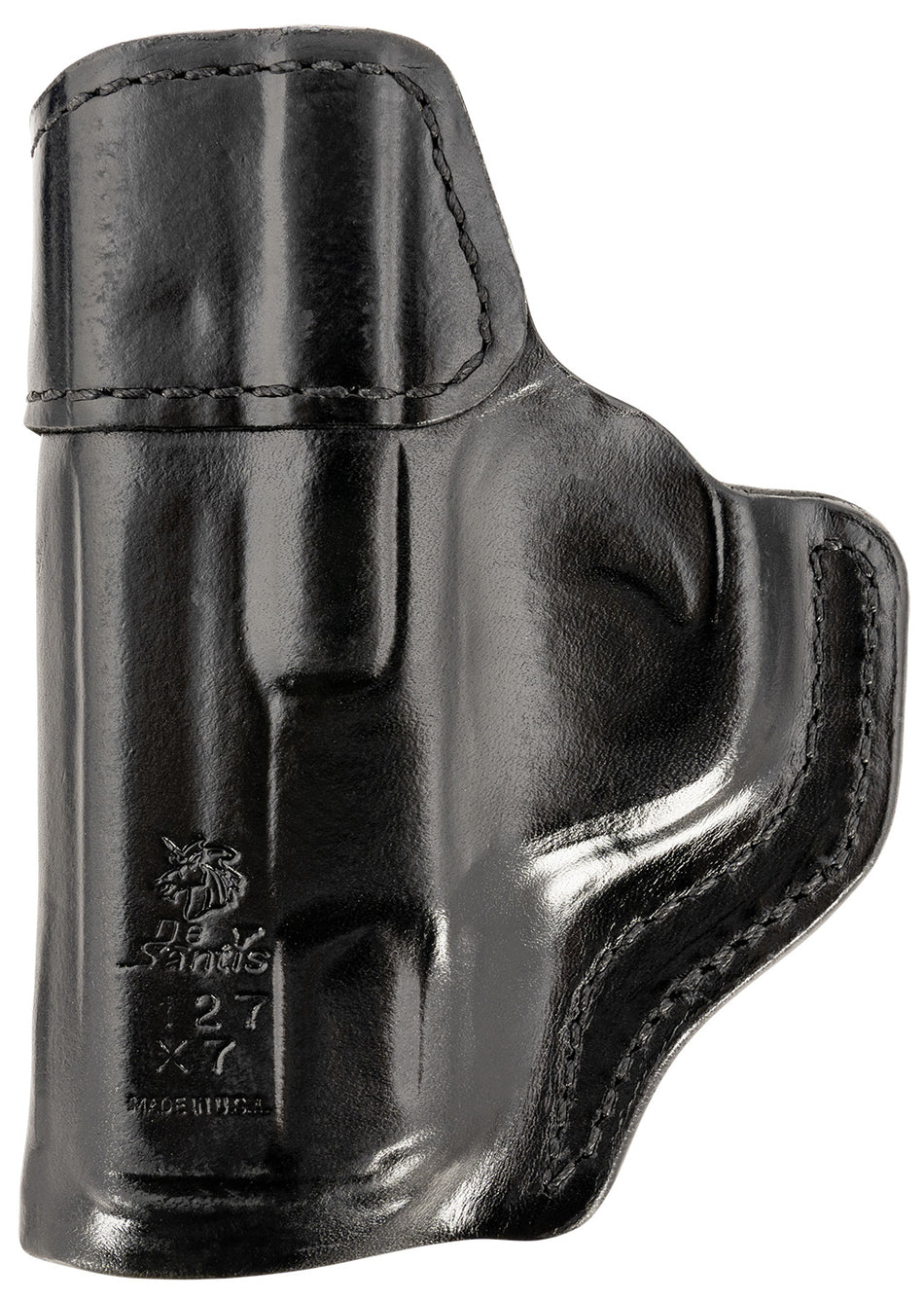 DeSantis Inside Heat IWB Black Saddle Leather Holster S&W M&P Shield 9/40 & M2.0 Right Hand