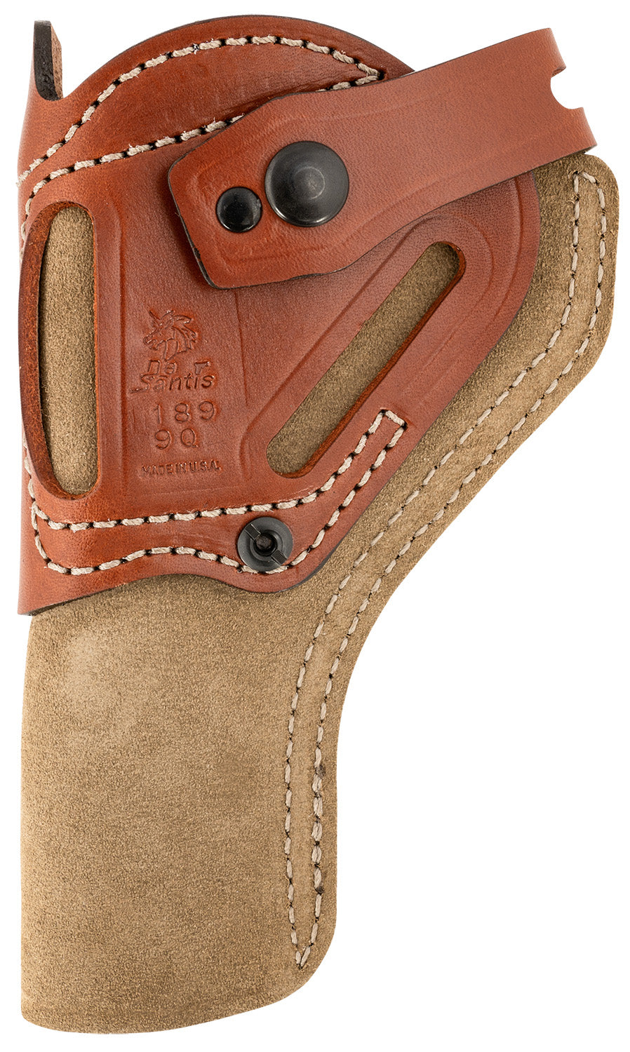 DeSantis Wild Hog OWB Natural Top Grain Leather Belt Holster Ruger Wrangler & Heritage Rough Rider Ambidextrous