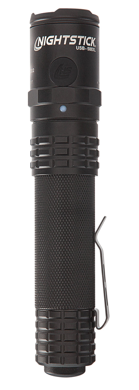 Nightstick USB588XL USB Dual-Light Tactical Flashlight 125/350/450/850/1100 Lumens LED Black Anodized Aluminum