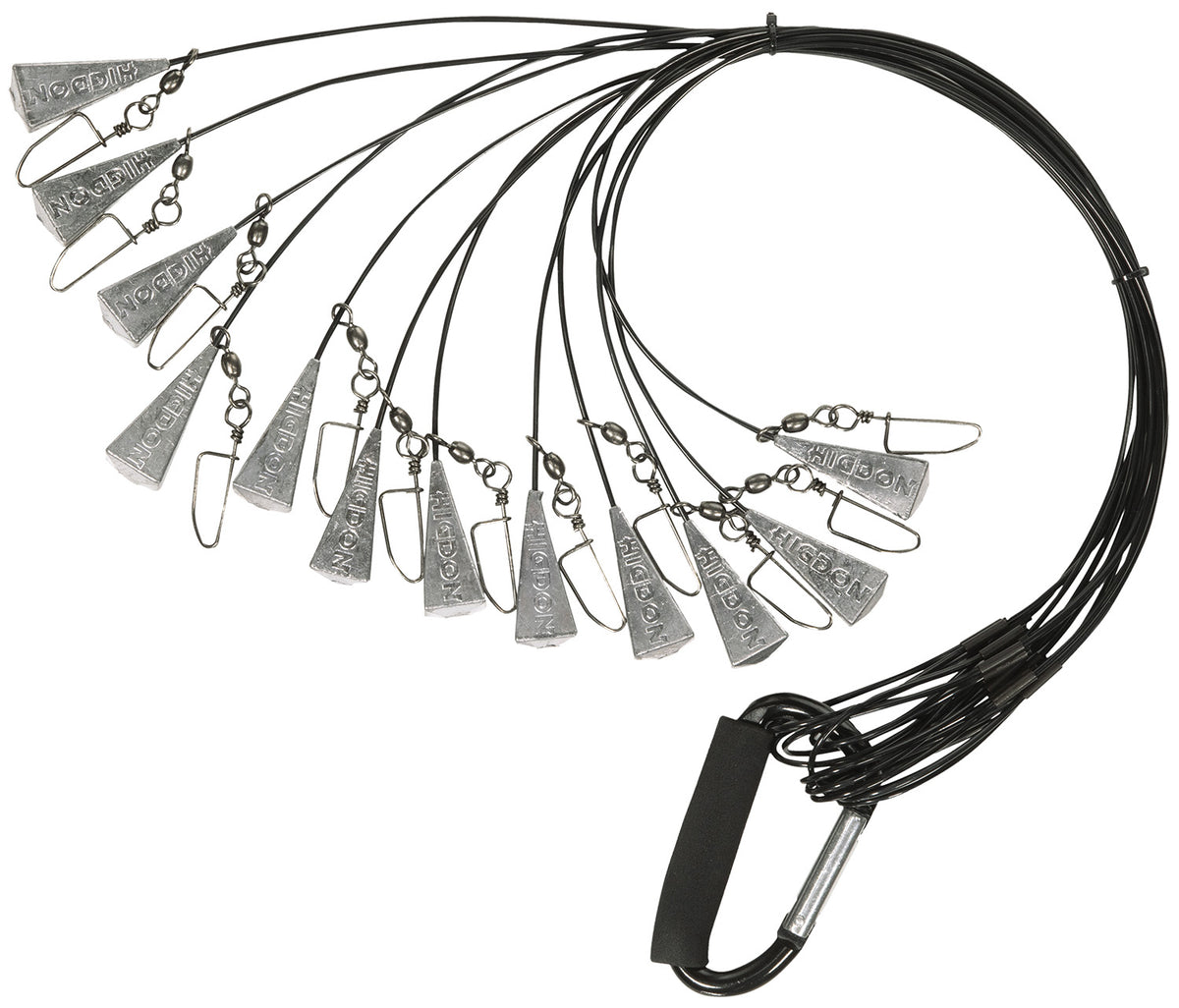 Higdon 30328 Battleship Decoy Rig Nylon Non-Tangle Line Black 48 Inch 12 Pack