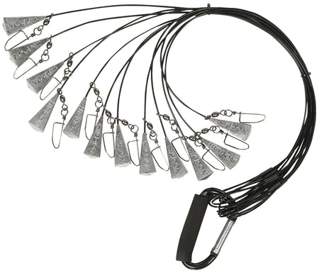Higdon 30328 Battleship Decoy Rig Nylon Non-Tangle Line Black 48 Inch 12 Pack