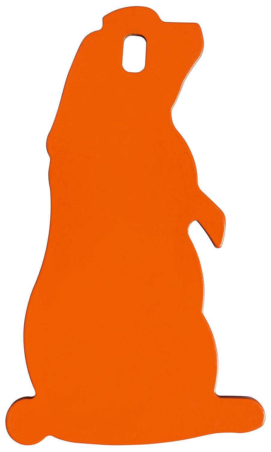 Champion Impact Steel Prairie Dog Rimfire Target Orange Individual with Center Hanging Hole