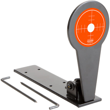Champion Gong Popper Rimfire Orange Steel Target Standing with Ground Stakes .22 Caliber