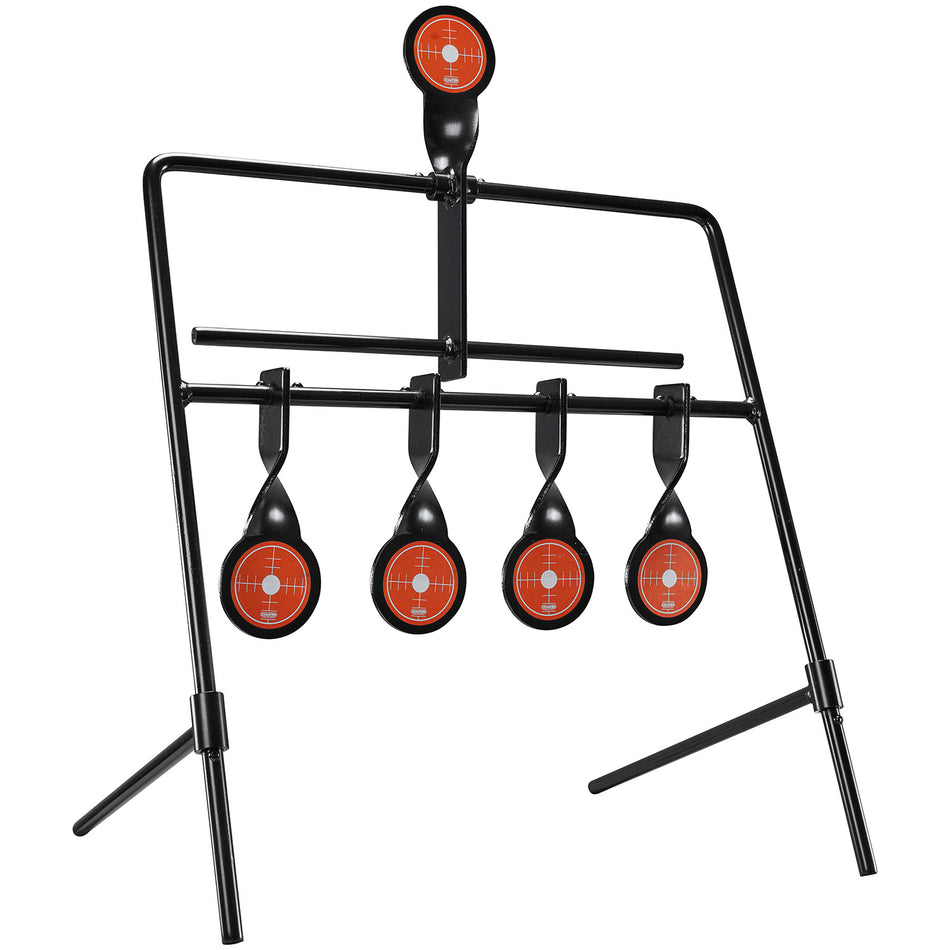 Champion Targets 40874 Black/Orange Rimfire 5-Gong Auto Reset Target Stand