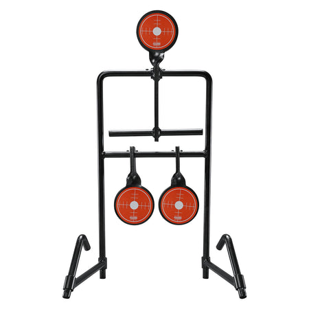 Champion Gong Auto Reset Handgun Black/Orange Steel Target System 3 Gongs