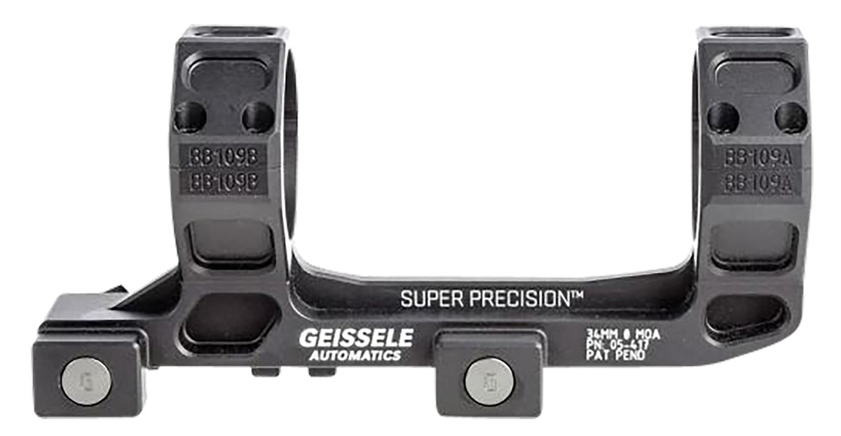 Geissele Automatics Super Precision AR-15 Scope Mount and Ring Combo Matte Black Anodized