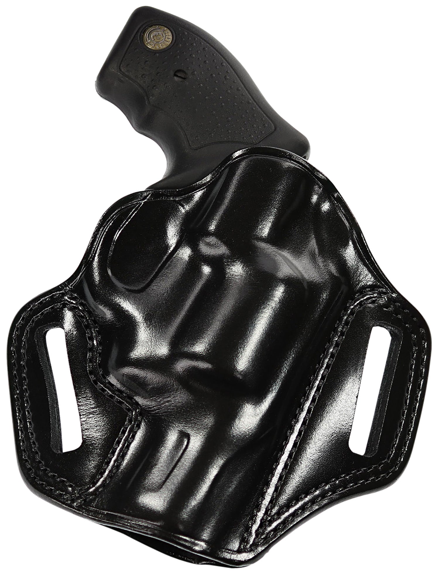 Galco CM270B Combat Master OWB Black Leather Belt Slide Holster Browning Hi-Power SA-35 Girsan Match Right Hand