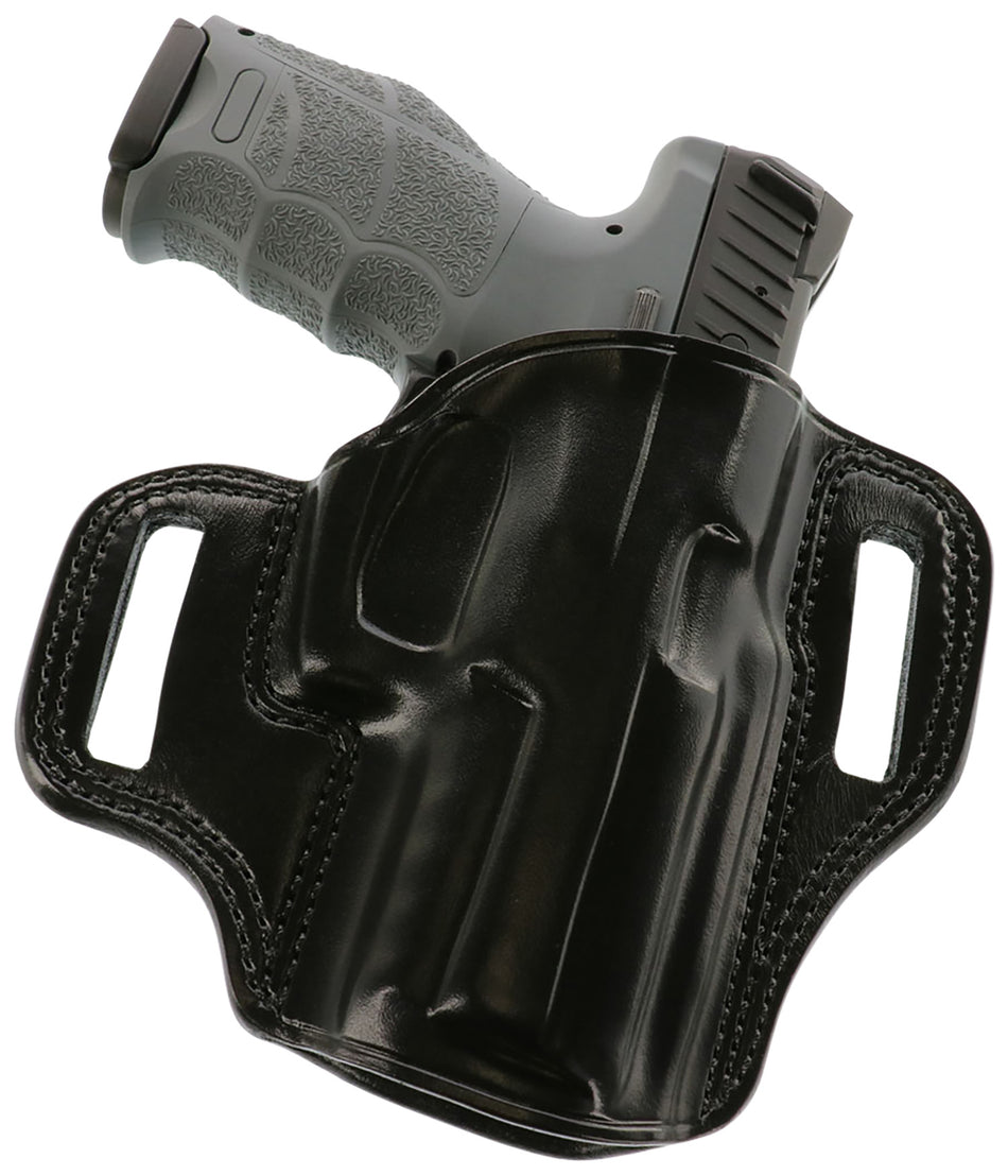 Galco CM854B Combat Master OWB Black Leather Belt Slide Holster HK VP9 Open Top RH