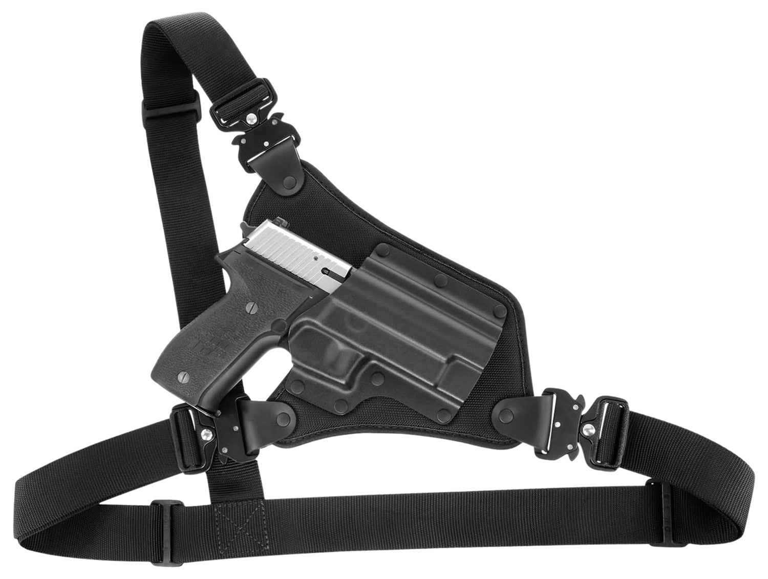 Galco High Ready HR820RB Black Kydex Torso Strap Chest Holster for Sig Sauer P320/M17, Right-Hand Draw, Up To 58" Chest