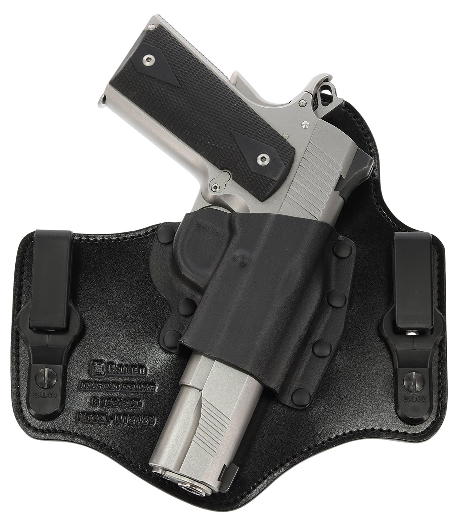 Galco KingTuk Deluxe KT870RB IWB Black Leather/Kydex Holster for Sig P365/XL Right Hand