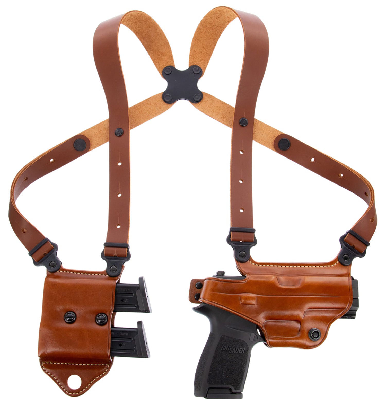 Galco Miami Classic II Shoulder System MCII820 Leather Tan Sig P320/M18/Taurus G3C RH