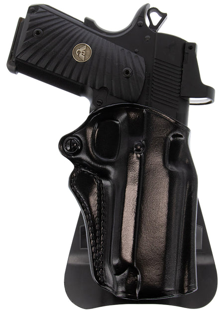 Galco Speed Master 2.0 OWB SM2-266RB Black Leather Paddle Holster for 1911 4" Springfield/Kimber RH