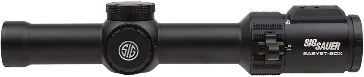 Sig Sauer Easy6 BDX 1-6x24mm Illuminated BDX-R2 Reticle 30mm Tube Riflescope w/Ballistic Data Xchange
