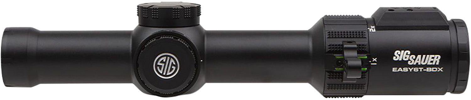 Sig Sauer Easy6 BDX 1-6x24mm Illuminated BDX-R2 Reticle 30mm Tube Riflescope w/Ballistic Data Xchange